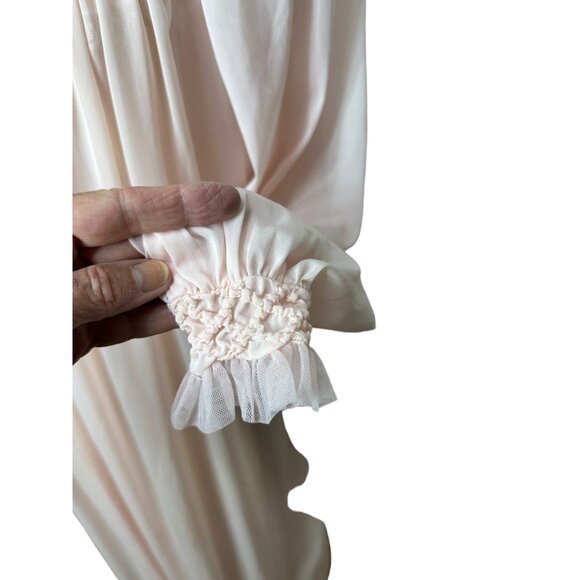 1950s pink pink peignoir set with robe and nightgown Size M - Picture 7 of 10